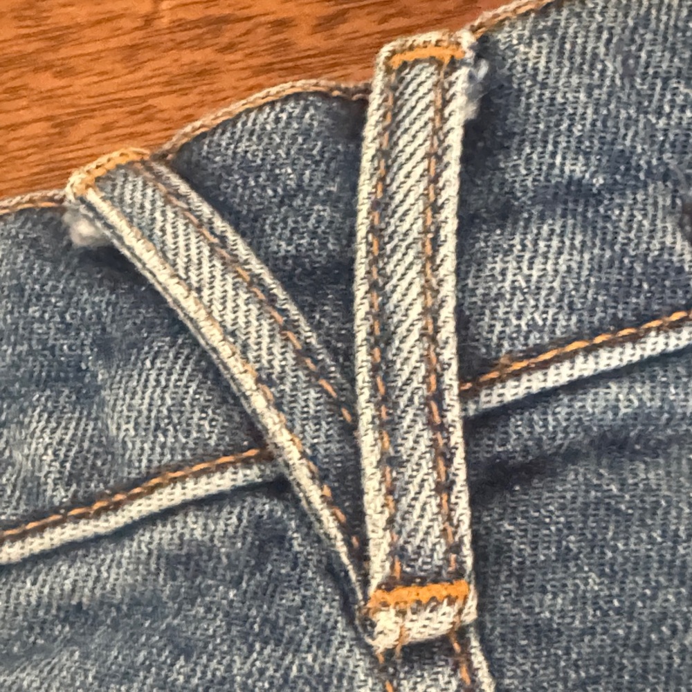 Veronica Beard Dark Blue Jean Shorts - Picture 4 of 7